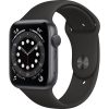 Apple Watch Series 6 (GPS, 44mm, Space Gray Aluminum, Black Sport Band)