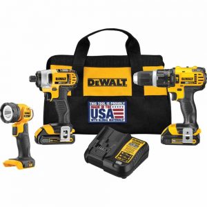 DEWALT DCK384C2 20V MAX Li-Ion 3-Tool Compact Combo Kit 20V Combo Kit