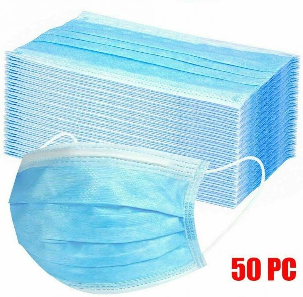 Surgical 3 Ply Disposable Face Mask - Pack of 50